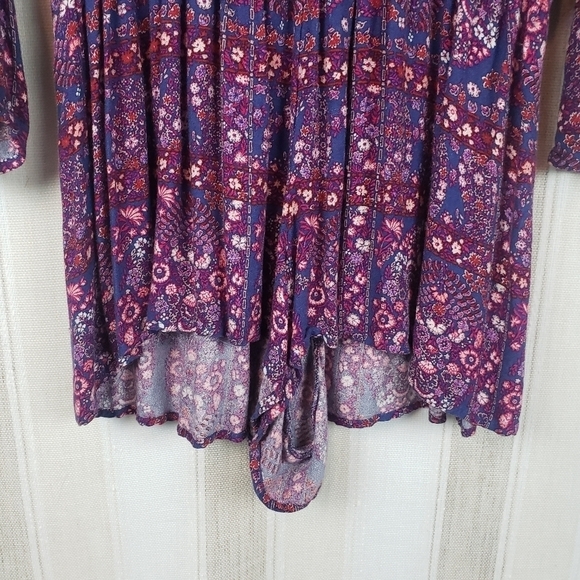 American Eagle Long Sleeved Boho‎ Romper Purple Size Small - Picture 3 of 10